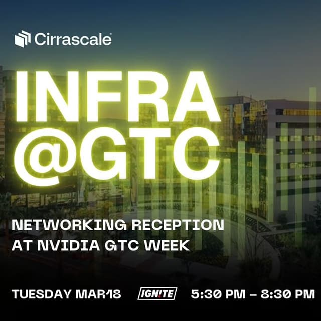 INFRA@GTC Networking Reception During NVIDIA GTC
